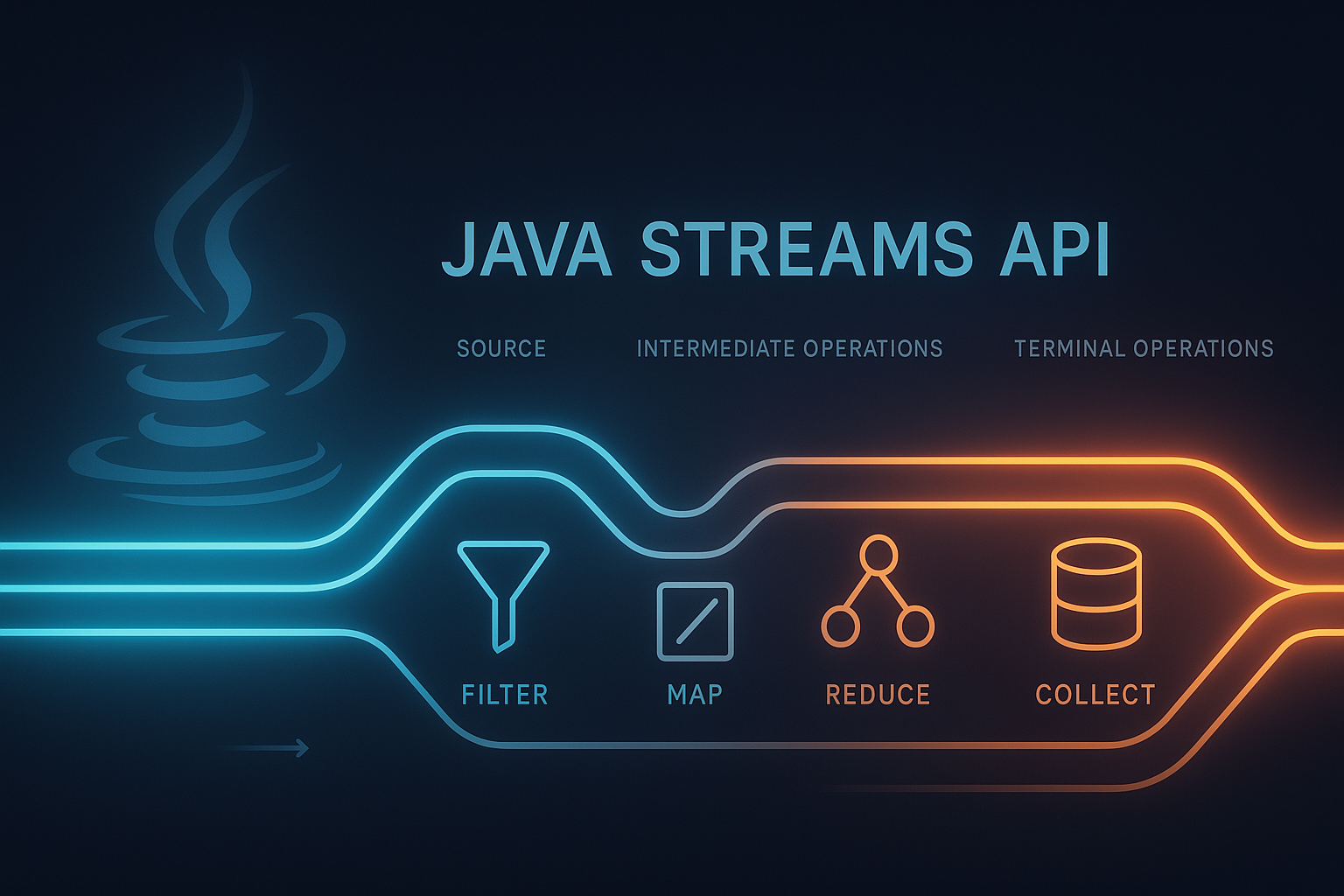 Java Streams API Explained — A Complete Beginner-Friendly Guide to Stream Pipelines, Lazy Evaluation, and Functional Operations